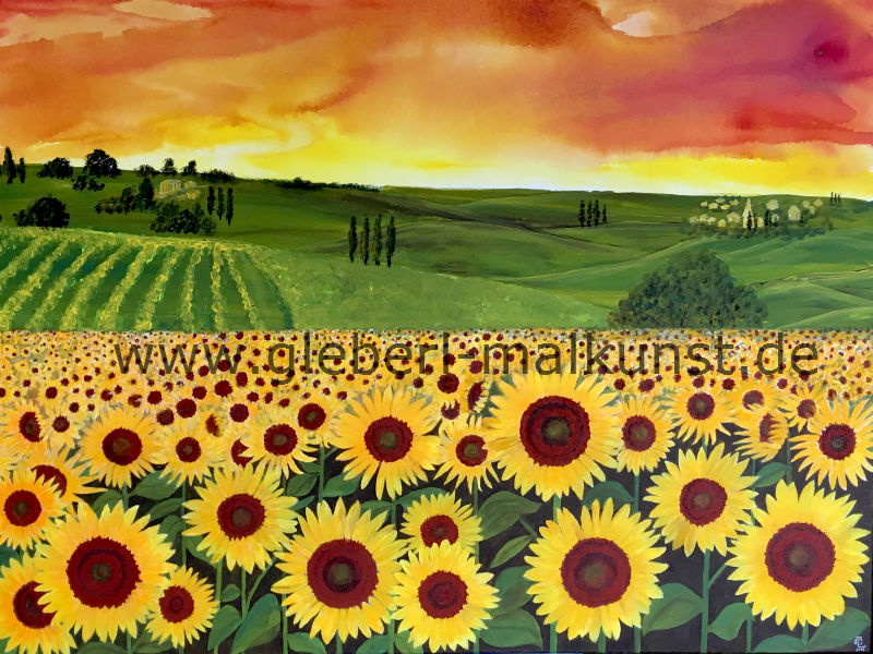 Sunflowers, 100 x 80 cm, Preis auf Anfrage